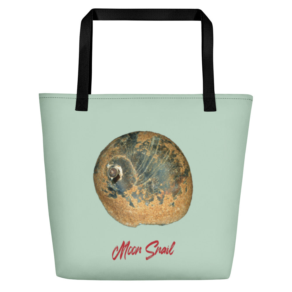 Tote Bag | Moon Snail Shell Black & Rust | Large | Sage