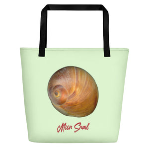 Tote Bag | Moon Snail Shell Shark's Eye | Large | Sea Glass