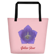 Load image into Gallery viewer, Balloon Flower Blue | Tote Bag | Large | Pink
