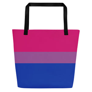 Bisexual Pride Flag | Tote Bag | Large | Magenta Lavender Royal Blue