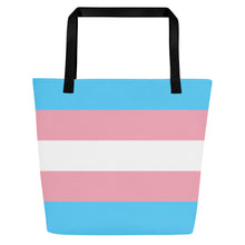 Load image into Gallery viewer, Transgender Pride Flag | Tote Bag | Large | Blue Pink White
