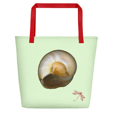 Load image into Gallery viewer, Tote Bag | Moon Snail Shell Shark&#39;s Eye | Large | Sea Glass
