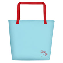 Load image into Gallery viewer, Hawkweed Flower Yellow | Tote Bag | Large | Sky Blue

