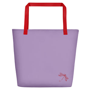 Orange Daylily Flower | Tote Bag | Large | Lavender