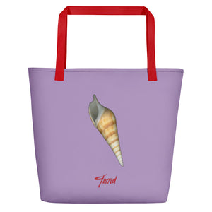 Turrid Shell Tan | Tote Bag | Large | Lavender