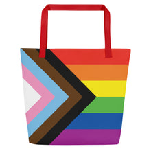 Load image into Gallery viewer, Tote Bag | Progress Pride Flag | Large | Rainbow
