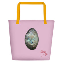 Load image into Gallery viewer, Abalone Shell Exterior | Tote Bag | Large | Orchid Pink
