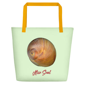 Tote Bag | Moon Snail Shell Shark's Eye | Large | Sea Glass
