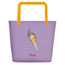 Load image into Gallery viewer, Turrid Shell Tan | Tote Bag | Large | Lavender
