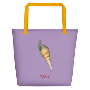 Turrid Shell Tan | Tote Bag | Large | Lavender