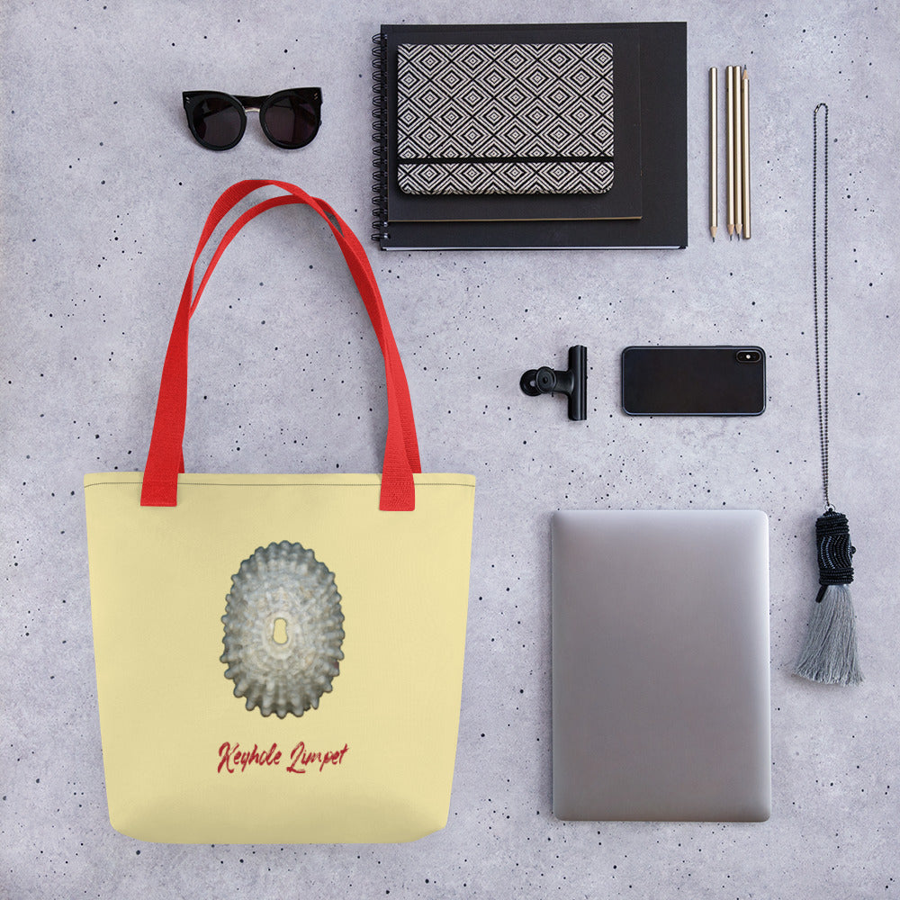 Keyhole Limpet Shell White | Tote Bag | Small | Sunshine