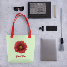Load image into Gallery viewer, Blanket Flower Gaillardia Red | Tote Bag | Small | Sea Glass
