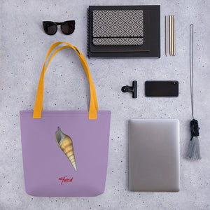 Turrid Shell Tan | Tote Bag | Small | Lavender