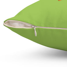 Load image into Gallery viewer, Throw Pillow | Gazania Flower Orange | Pistachio Green
