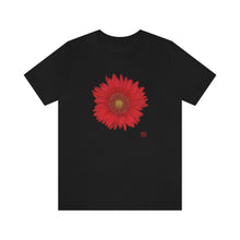 Load image into Gallery viewer, Gerbera Daisy Flower Red | Unisex Ringspun Short Sleeve T-Shirt
