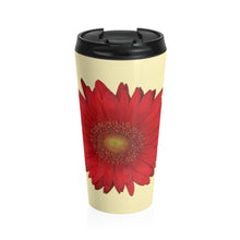 Load image into Gallery viewer, Gerbera Daisy Flower Red | Stainless Steel Travel Mug | 15oz | Sunshine
