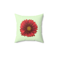 Load image into Gallery viewer, Blanket Flower Gaillardia Red | Square Throw Pillow | Sea Glass
