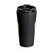 Load image into Gallery viewer, Turrid Shell Tan | Stainless Steel Travel Mug | 15oz | Black
