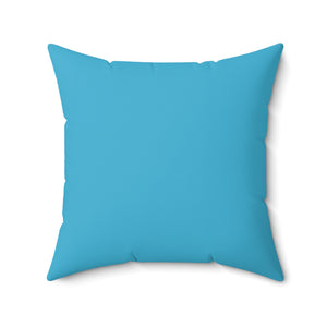 Throw Pillow | Shasta Daisy Flower White | Pool Blue