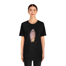 Load image into Gallery viewer, Olive Snail Shell Brown Dorsal | Unisex Ringspun Short Sleeve T-Shirt
