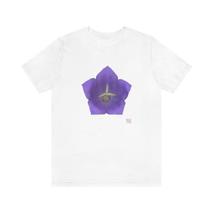 Balloon Flower Blue | Unisex Ringspun Short Sleeve T-Shirt