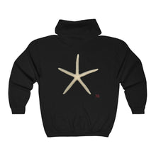 Load image into Gallery viewer, Finger Starfish Shell Top | Unisex Heavy Blend™ Full Zip Hooded Sweatshirt
