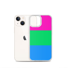 Load image into Gallery viewer, iPhone Case | Polysexual Pride Flag | Pink Green Blue

