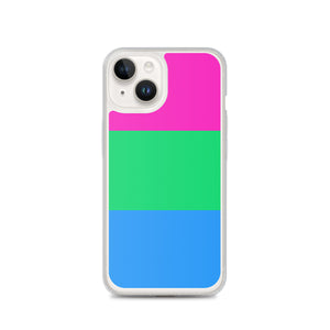 iPhone Case | Polysexual Pride Flag | Pink Green Blue