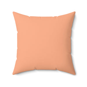 Throw Pillow | Chicory Flower Blue | Peach