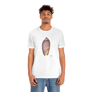 Olive Snail Shell Brown Dorsal | Unisex Ringspun Short Sleeve T-Shirt