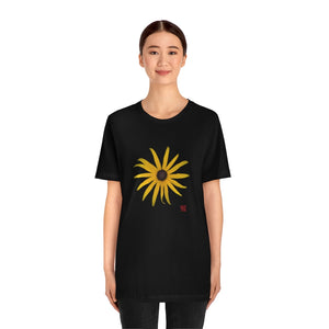 Black-eyed Susan Rudbeckia Flower Yellow | Unisex Ringspun Short Sleeve T-Shirt