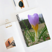 Load image into Gallery viewer, Crocus Purple | Spiral Notebook | Ruled Line | Spring
