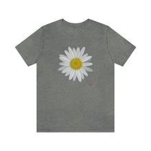 Load image into Gallery viewer, Shasta Daisy Flower White | Unisex Ringspun Short Sleeve T-Shirt
