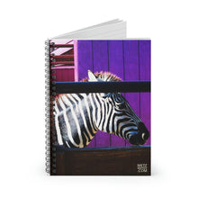 Load image into Gallery viewer, Zebra | Spiral Notebook | Ruled Line | Purple
