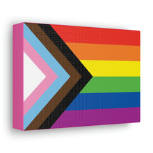 Load image into Gallery viewer, Progress Pride Flag | Canvas Print | Hot Pink Sides

