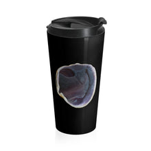 Load image into Gallery viewer, Quahog Clam Shell Purple | Stainless Steel Travel Mug | 15oz | Black
