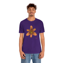 Load image into Gallery viewer, Orange Daylily Flower | Unisex Ringspun Short Sleeve T-Shirt
