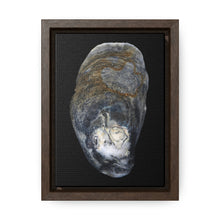 Load image into Gallery viewer, Oyster Shell Blue Right Exterior | Framed Canvas | Black Background
