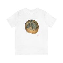 Load image into Gallery viewer, Moon Snail Shell Black &amp; Rust Apical | Unisex Ringspun Short Sleeve T-Shirt
