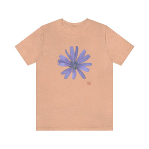 Chicory Flower Blue | Unisex Ringspun Short Sleeve T-Shirt