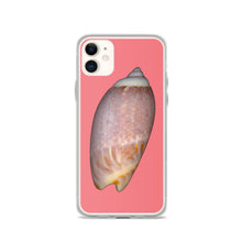 Load image into Gallery viewer, iPhone Case | Olive Snail Shell Brown Dorsal | Salmon Background
