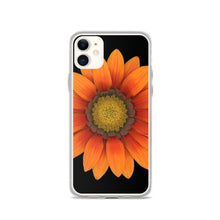 Load image into Gallery viewer, Gazania Flower Orange | iPhone Case | Black Background
