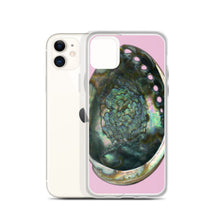 Load image into Gallery viewer, Abalone Shell Interior | iPhone Case | Orchid Pink Background

