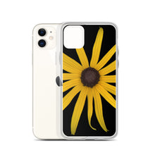 Load image into Gallery viewer, iPhone Case | Black-eyed Susan Rudbeckia Flower Yellow | Black Background
