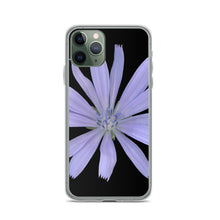 Load image into Gallery viewer, iPhone Case | Chicory Flower Blue | Black Background
