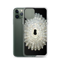 Load image into Gallery viewer, iPhone Case | Keyhole Limpet Shell White Exterior | Black Background
