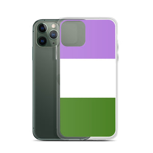 iPhone Case | Genderqueer Pride Flag | Lavender White Green