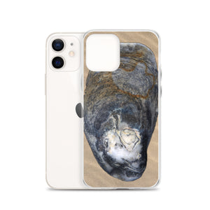 iPhone Case | Oyster Shell Blue Right Exterior | Sand Background