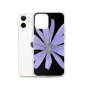 Chicory Flower Blue | iPhone Case | Black Background