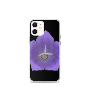iPhone Case | Balloon Flower Blue | Black Background